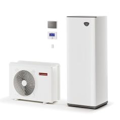   Ariston Nimbus Compact 70 M NET, 7 kW-os levegő/víz, reverzibilis hőszivattyú, 1 fütőkörhöz, 180 literes tárolóval egybeszerelt