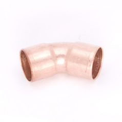 12 BB 45°-os ív, forrasztható réz idom