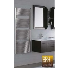   BRH Chromfort íves krómozott törölközőszárítós fürdőszobai radiátor