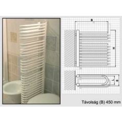 Radeco fűrdőszobai csőradiátor A4/D