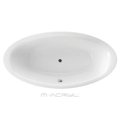 M-ACRYL Oval különleges kád, 190x95 cm, 250 literes
