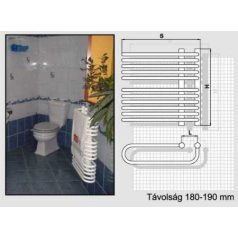 Radeco fűrdőszobai csőradiátor A3/G