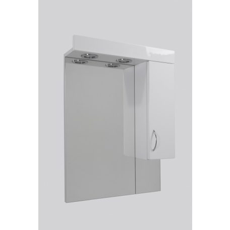 STANDARD SC55/65/75/85 SZ fürdőszobai tükör, polcos kis szekrénnyel, világítással