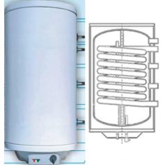 HEIZER PLUS-120 elektromos vízmelegítő, hőcserélővel