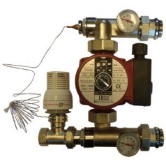    Padlófűtés-modul kapilláris termosztatikus vezérléssel 1", 25/60 A-kategóriás szivattyúval