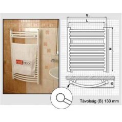 Radeco fűrdőszobai csőradiátor A4-315/L lakótelepi