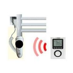   BRH infravörös vezérlésű fűtőpatron törölközőszárítós fürdőszobai radiátorhoz, távirányítós/külső termosztáttal, 600W