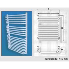 Radeco fűrdőszobai csőradiátor A7-600/U