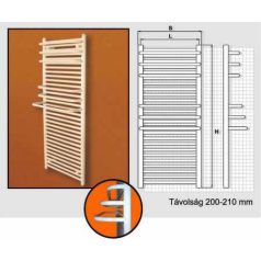 Radeco fűrdőszobai csőradiátor A5-600/F