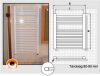 Radeco fűrdőszobai csőradiátor AD2-600/P Radeco fűrdőszobai csőradiátor AD2-600/P