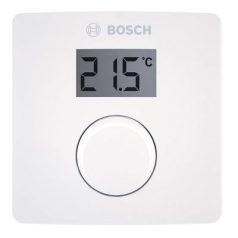   BOSCH CR 10H Manuális szobatermosztát, LCD kijelzővel, hőszivattyús fűtéshez