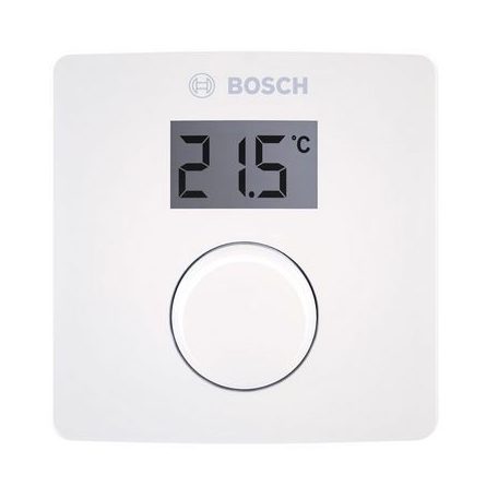 BOSCH CR 10H Manuális szobatermosztát, LCD kijelzővel, hőszivattyús fűtéshez